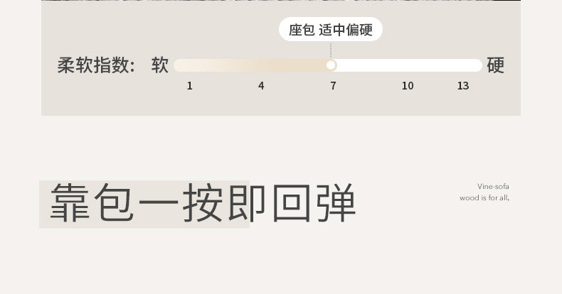 Мягкое кресло 源氏木语实木沙发椅客厅中古风单人椅家用阳台理查德休闲 𫔮靠背椅