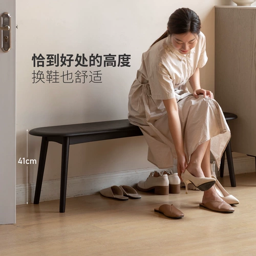 Стульчик для кормления из натурального дерева, дубовый лонгборд, черные туфли для домашнего использования