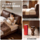 [Li Jiaqi 618 Super Trendy Home Decoration Festival] Genji Wood Art Leather Bed Bedroom American Retro Double Bed