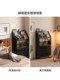 Genji Wood Language Solid Wood Chest of Drawers Vintage Bauhaus Style Storage Cabinet Bedroom End-Of-Bed Drawer Cabinet Home Black Side Cabinet