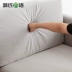 Genji gỗ ngôn ngữ sofa gỗ rắn Bắc Âu sồi có thể tháo rời và có thể giặt vải mềm túi sofa kết hợp phòng khách đơn giản sofa gỗ - Ghế sô pha