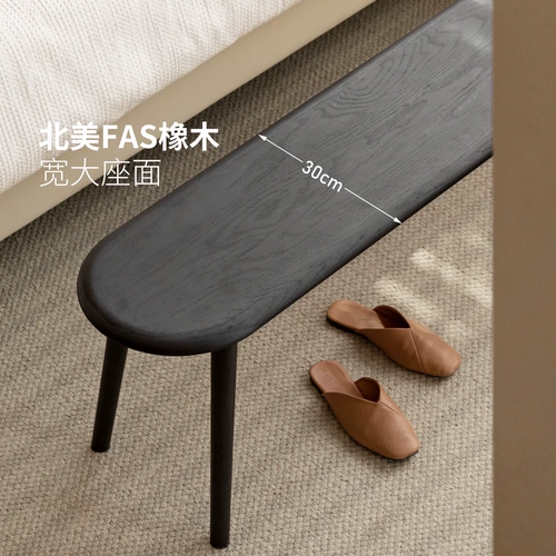 Стульчик для кормления из натурального дерева, дубовый лонгборд, черные туфли для домашнего использования