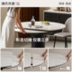 Genji Wood Language Solid Wood Dining Table Small Apartment Round Table Restaurant Stone Slab Extendable Table Home Simple Black Dining Table