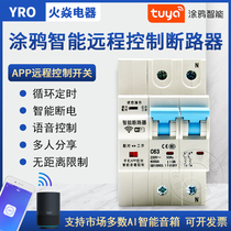 Smart wifi circuit breaker air switch gate mobile phone remote control APP Controller Wireless open timing