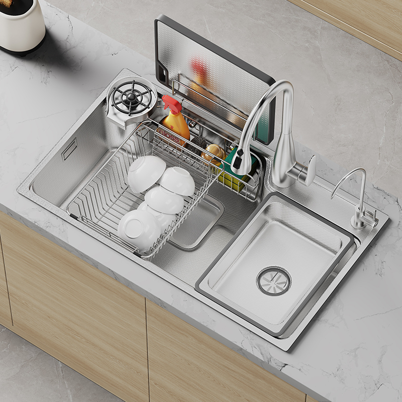 Japanese Nishino R8 Thickened Sus304 Stainless Steel Sink Japanese-Style Large Single-Slot Kitchen Sink Dishwashing Basin Sink Japanese Nishino R8 Thickened Sus304 Stainless Steel Sink Japanese-Style Large Single-Slot Kitchen Sink Dishwashing Basin Sink