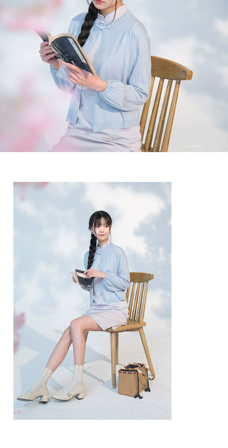 Chuanxiong - "Trà trà" Thiết kế ban đầu Khóa cổ điển mùa xuân mềm mại Joker Trolor Sweater cardigan - Đan Cardigan