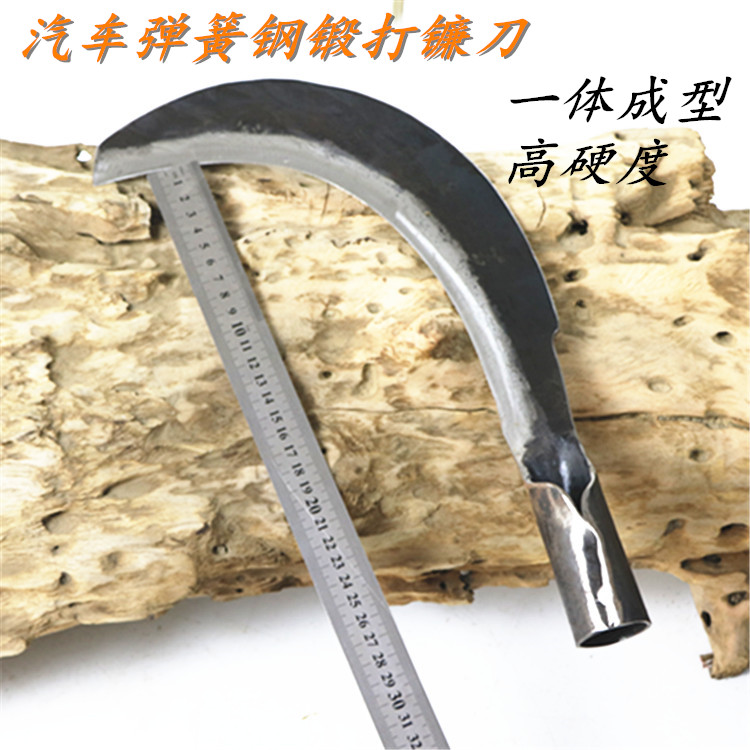 Sickle Wool Bamboo Agricultural Mowing Grass Cutter Weeding Garden Drop Chai Yangjiang Hand Forged spring steel cutter