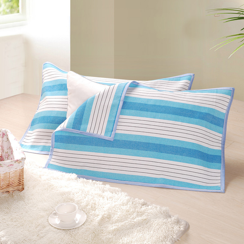 Summer Clearance sọc xanh khỏe mạnh khăn dày thô cũ đánh bại hai đặc biệt cung cấp miễn phí vận chuyển - Khăn gối vỏ ga gối