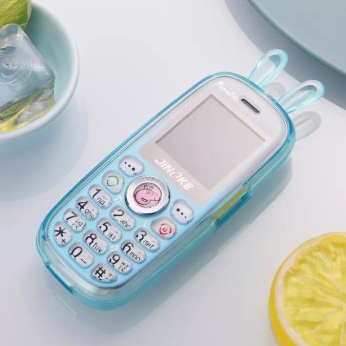 Ginko JK168 Small Petch Mini Personality Children Small Cell Phone Send Protective Sheath String Support Positioning Anti-Loss