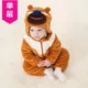 Babyiesies Trang phục mùa đông cho bé 2 bộ quần áo bé trai 3 tháng 1 tuổi mùa đông dày jumpsuit romper