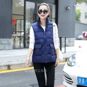 Mùa thu đông đông Phiên bản Hàn Quốc của áo vest cotton nữ có phần ngắn dày cỡ lớn là áo khoác cotton cotton mỏng vest