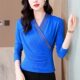 ຕາຫນ່າງຄໍ v-c ລຸ່ມສຸດ lace top