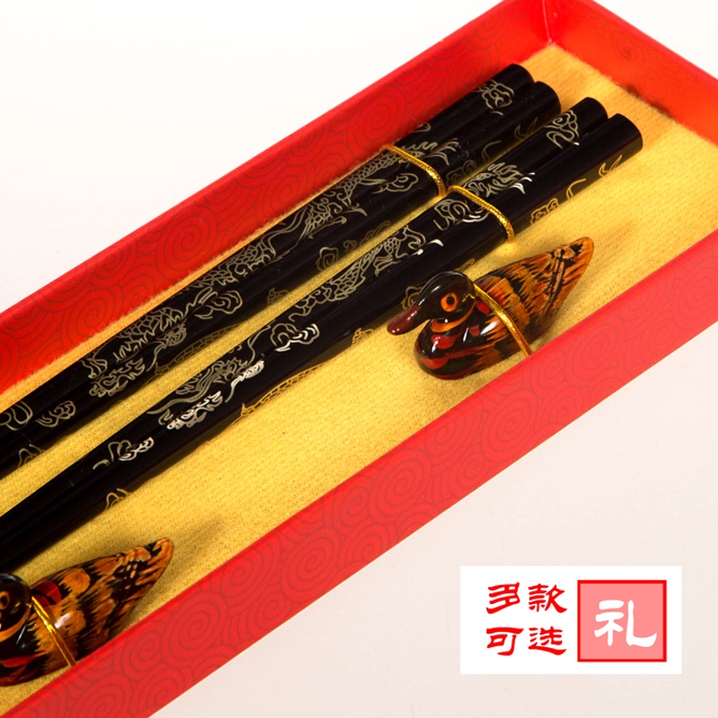 Gift Chopsticks in a Gift Box, Chinese-Style Tableware, Small Gifts for Foreigners When Going Abroad, Chinese-Style Handicrafts