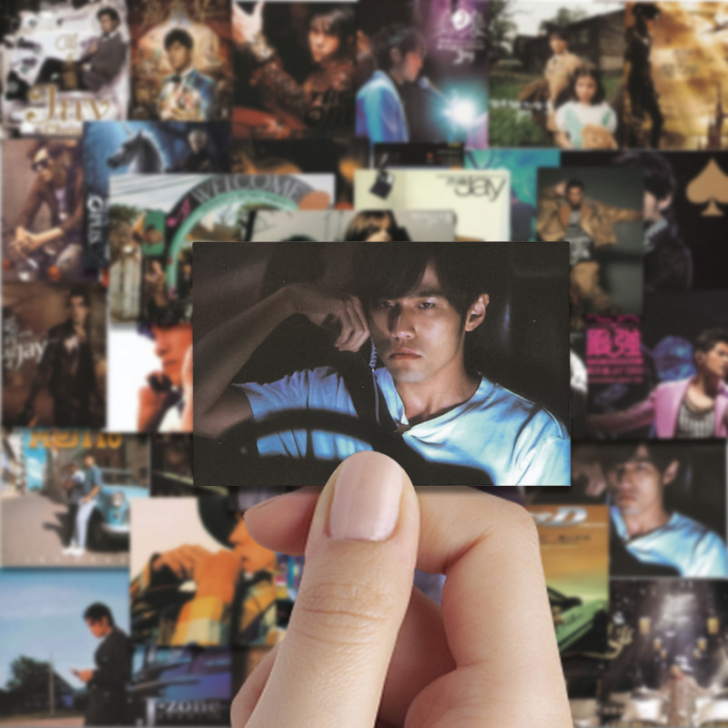 60 sheets not repeating Jay Chou's hand ledger sticker Tessy album Movie cover phone Decorative Waterproof Sticker