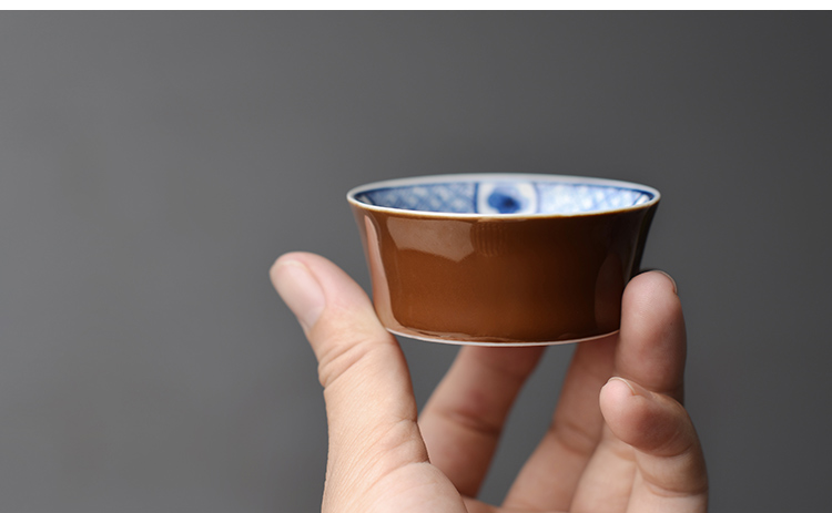 Offered home - cooked at flavour hand - made porcelain cup sample tea cup water chestnuts kung fu tea cups jingdezhen ceramic kung fu tea set by hand