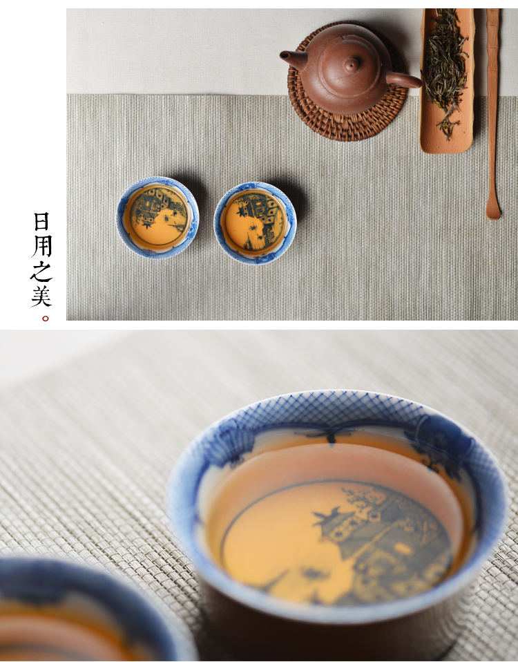 Offered home - cooked at flavour hand - made porcelain cup sample tea cup water chestnuts kung fu tea cups jingdezhen ceramic kung fu tea set by hand