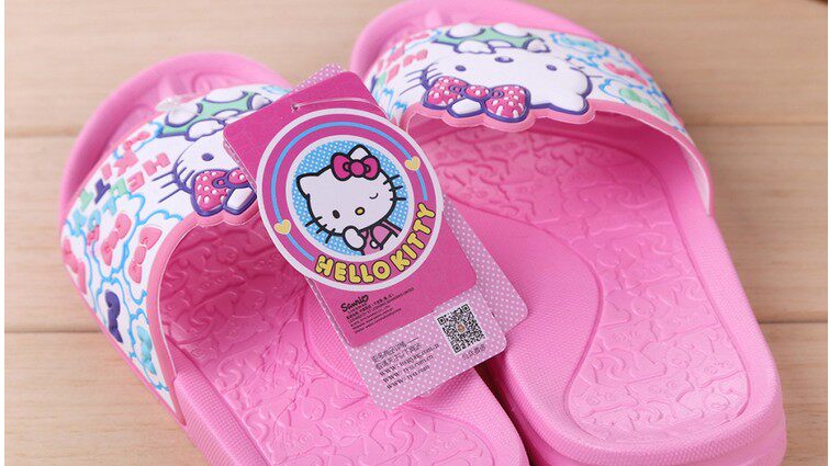 Pantoufles enfants en autre HELLO KITTY pour été - Ref 986940 Image 22