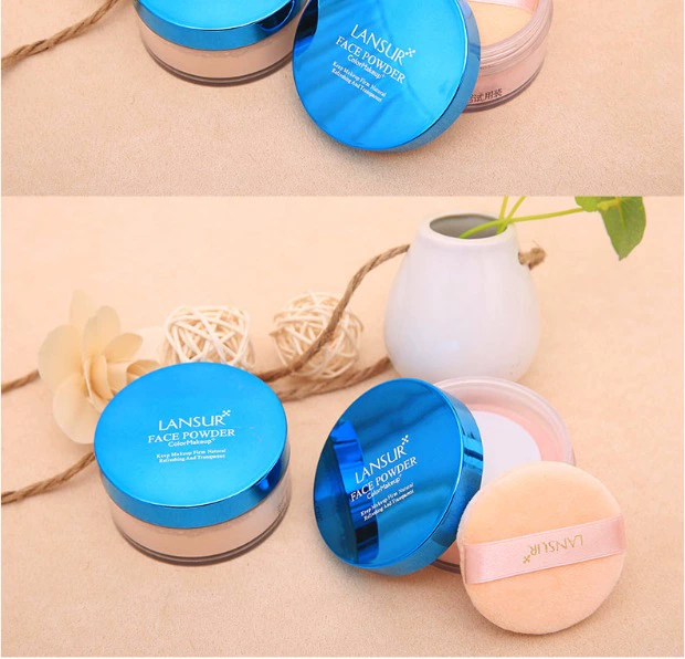 Lancer Magic Mirror Color Lasting Loose Powder Clear Natural Oil Control Makeup Powder Che khuyết điểm Giữ ẩm Thân thiện với làn da Khóa ẩm - Quyền lực