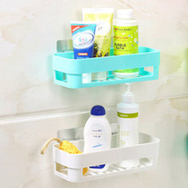 Bathroom shelf Strong paste incognito free hole wall-mounted bathroom shelf toilet toilet three-piece set