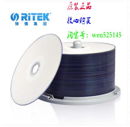 Ritek rhenium print No. 1 DVD-R 16X barrel burning disc can print dvd-r blank disc