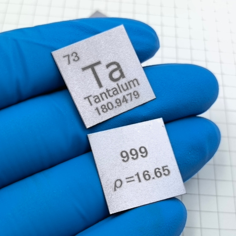 金属钽 周期表型纯钽片 Ta&ge;99.9% 0.2﹡20﹡20 约1.5克