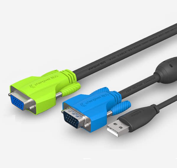 Win for kvm switcher line VGA USB transfer VGA busbar high-end KVM switcher line 1 8 m