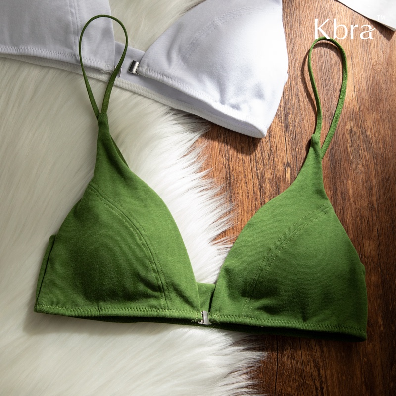 Kbra Lightweight Seamless Small Chest Sexy Lingerie Women's Front Buckle Beautiful Back Thin Straps French Ultra-Thin Pure Desire Bra Set Kbra Lightweight Seamless Small Chest Sexy Lingerie Women's Front Buckle Beautiful Back Thin Straps French Ultra-Thin Pure Desire Bra Set
