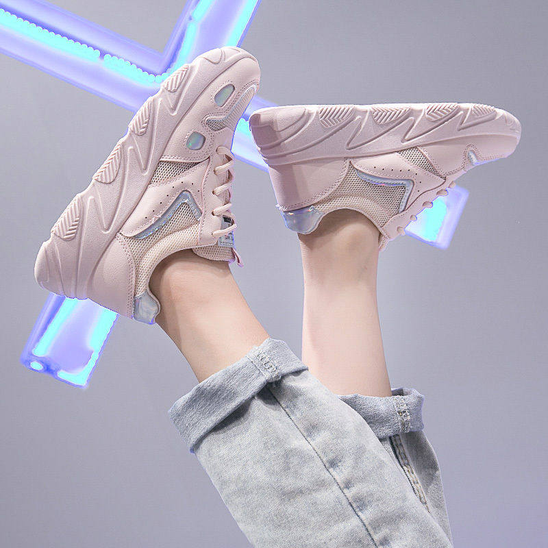 Dad shoes women's 2020 new summer mesh sneakers breathable wild student thick-soled shoes women's trendy shoes single shoes