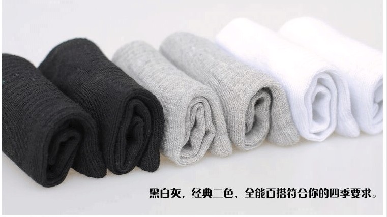 10 đôi vớ nam cotton mùa xuân và mùa hè dày vớ cotton nam khử mùi trong ống thể thao hàng loạt bán buôn vớ xỏ ngón nam