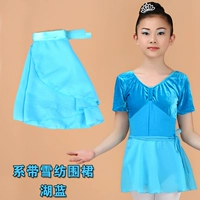 Инсульт-шиффонный фартук озеро синее