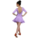 Детское зеленое сиреневое летнее платье, с открытой спиной, подходит для подростков