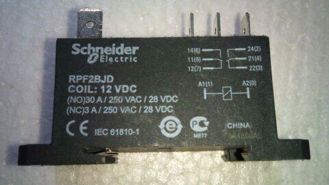 RPF2BJD 12VDC30A250VAC Schneider Big Octahet Dual Group (T92 common use) bulk fresh prices