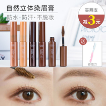 pony recommends South Korea ETUDE Elive eyebrow dyeing cream semi-permanent eyebrow pencil light color waterproof and long-lasting