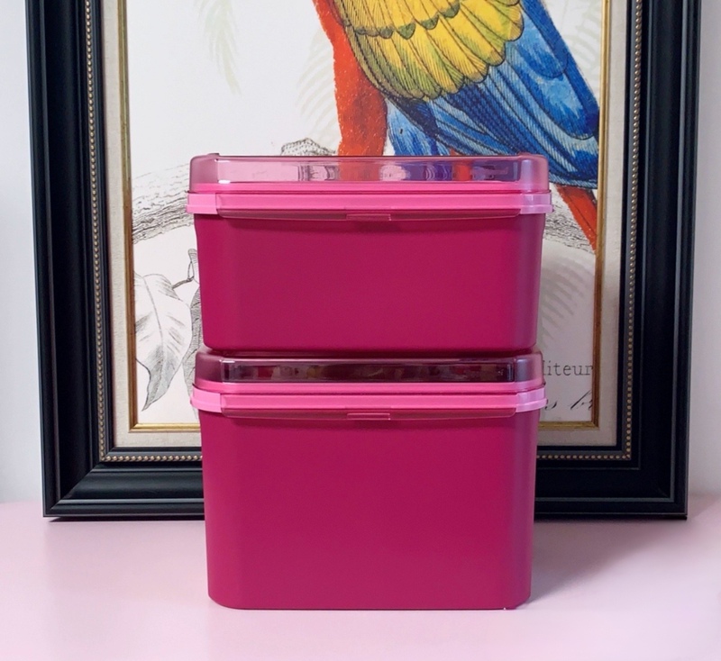 (Hai) Rose Red 6.5L Upper Flip-Top Crisper Refrigerated Storage