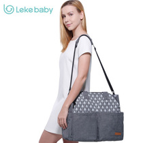 Leke mommy bag multi-functional large capacity portable crossbody maternity and baby bag fashion shoulder Dad out backpack