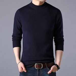 【恒源祥同款】新款潮流男士纯色长袖针织衫