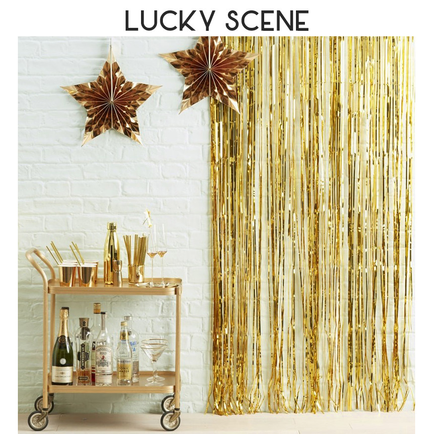 Dream rain wire Long stream su laser hand decorated background wall layout birthday party