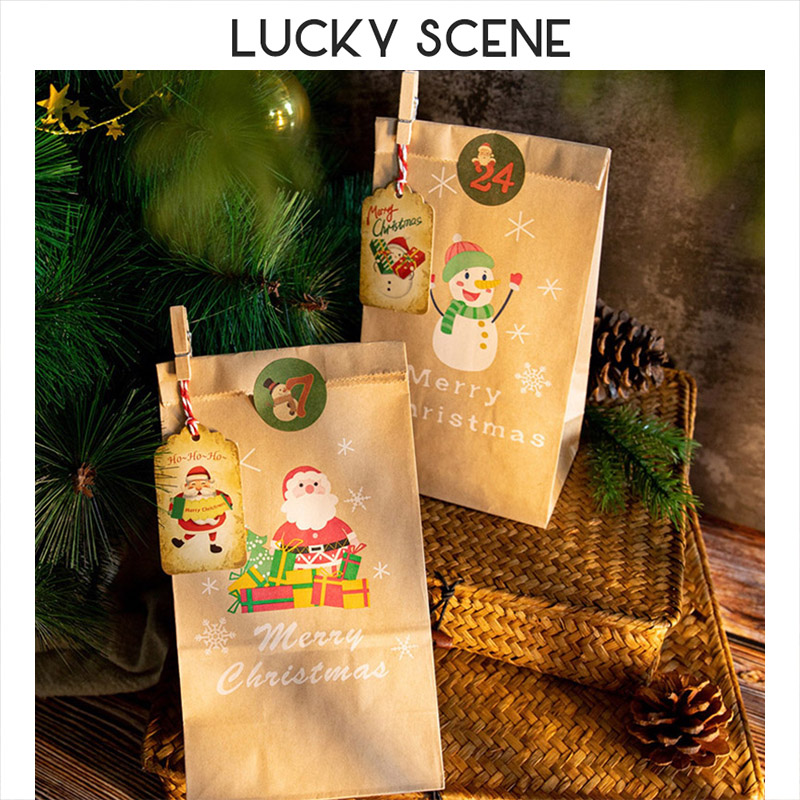 Christmas tree creative kraft card party packaging listing gifts for Christmas poker