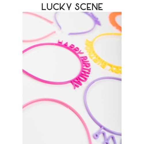 [Abspicious Props] С Днем Рождения HOE HappyBirthDay Headrress Милая пластиковая детская корона