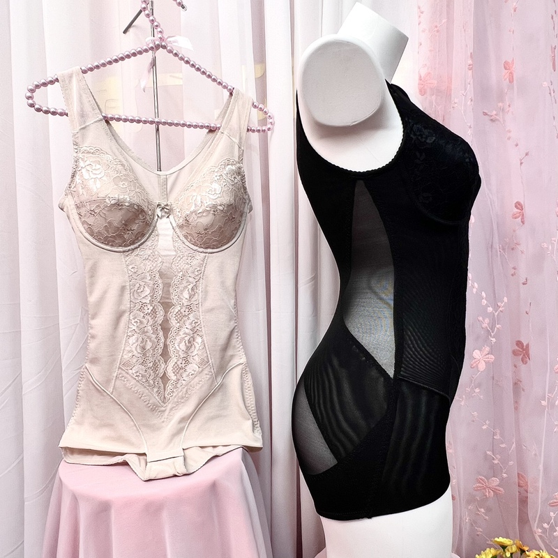Korean Single-Piece Shapewear with Underwire, Push-Up Bra, Beautiful Back, Waist Cincher, Butt-Lifting, Body Shaping Underwear