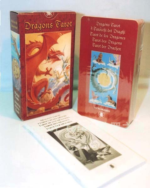 Imported genuine Dragons Tarot Red Dragon Tarot (order) discontinued