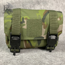 QCMS02 subsystem Split tactical cache with MOLLE debris bag LARGE five-leaf color MC color black