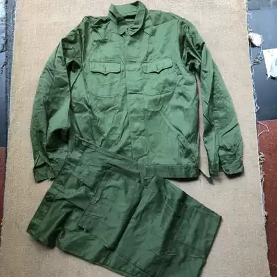 Old-fashioned 87 winter overalls cotton card fabric thickened wear-resistant suit jacket-style old style