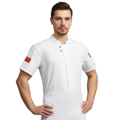 Шеф-повар костюм с короткими рукавами в воздухопроницаемом гостиничном ресторане задний кухня высококачественная индивидуальная индивидуальная дышащая сетевая работа