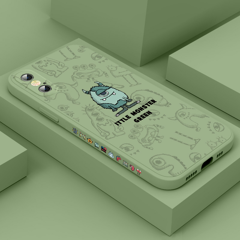 Small Monster Apple X Phone Protective Shell 2021 New Xr Sleeve IPhone Xs Max Silicone Xsmax sexxmax ultra-thin xsmaxs full
