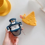 Airpods защитный рукав силиконовая мягкая коробка 2 поколения кошек и мыши творческая оболочка беспроводная беспроводная Bluetooth Apple Hearset защитная крышка Airpodspro Personality Tide милый бренд Love 1 Two Three Three Pro General Ipods