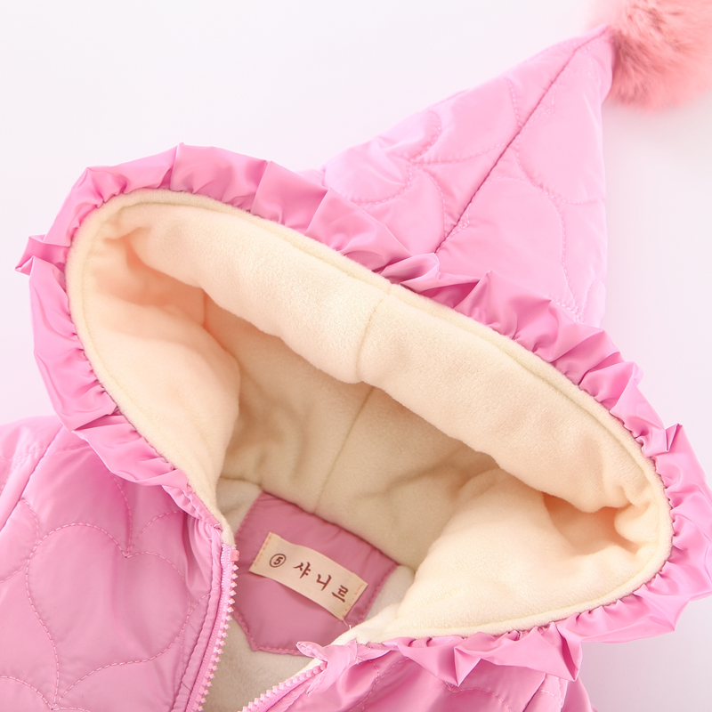 Quần áo trẻ em Áo cotton trẻ em 2018 Quần áo mùa đông mới cho bé gái 34 tuổi dày cộng với áo khoác nhung cho bé sơ sinh áo măng tô bé trai