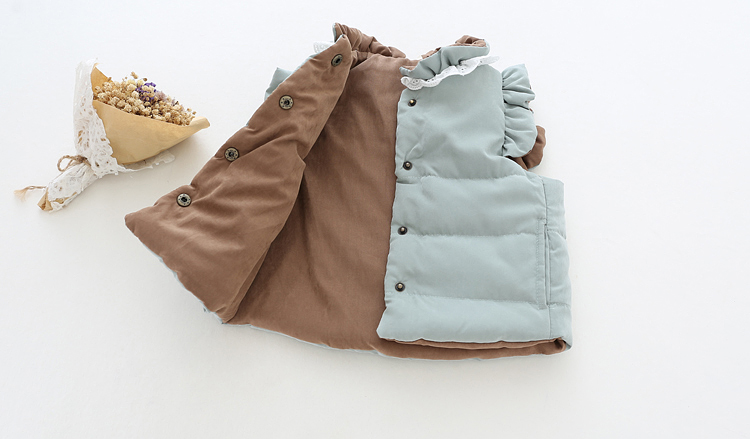 Bé gái mùa thu 1-3 tuổi bé gái mùa đông cotton vest ấm áp 2 bé baby chần vest phiên bản Hàn Quốc áo vest shop ao khoac tre em dep