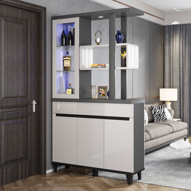 Entrance hall cabinet integrated living room wine cabinet modern simple partition cabinet foyer into the shoe cabinet screen room hall cabinet