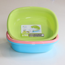 Rectangular thickened plastic household washbasin baby wash dishes kitchen wash vegetables square pool cute square basin small